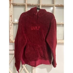 Gnarly size medium dark red fleece hoodie
